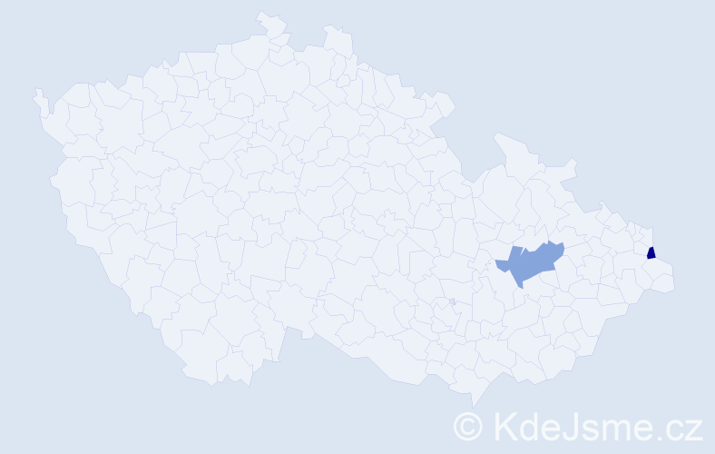 Příjmení: 'Soglová', počet výskytů 2 v celé ČR