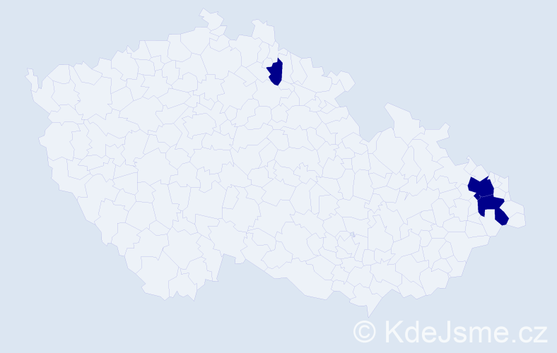 Příjmení: 'Wiech', počet výskytů 3 v celé ČR