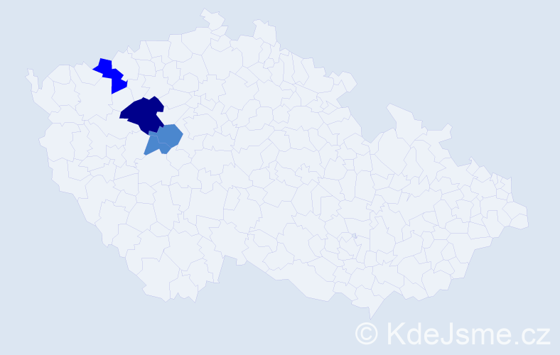 Příjmení: 'Krumhanzlová', počet výskytů 11 v celé ČR