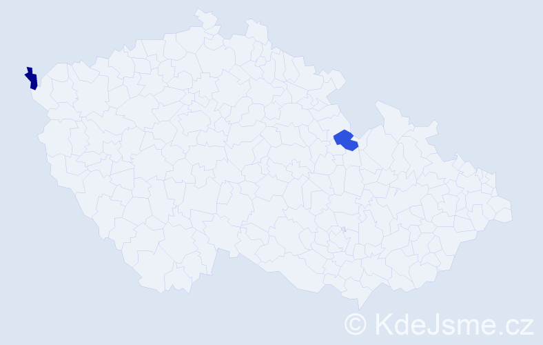Příjmení: 'Munkh Erdene', počet výskytů 2 v celé ČR