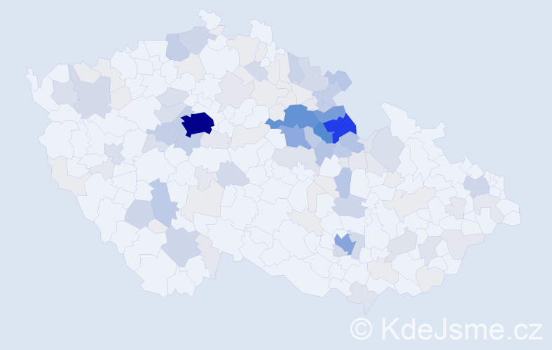 Příjmení: 'Brandejsová', počet výskytů 542 v celé ČR