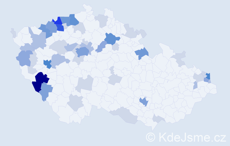 Příjmení: 'Miškovičová', počet výskytů 137 v celé ČR