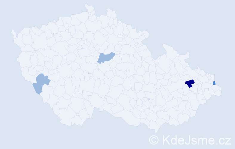 Příjmení: 'Svinčák', počet výskytů 8 v celé ČR