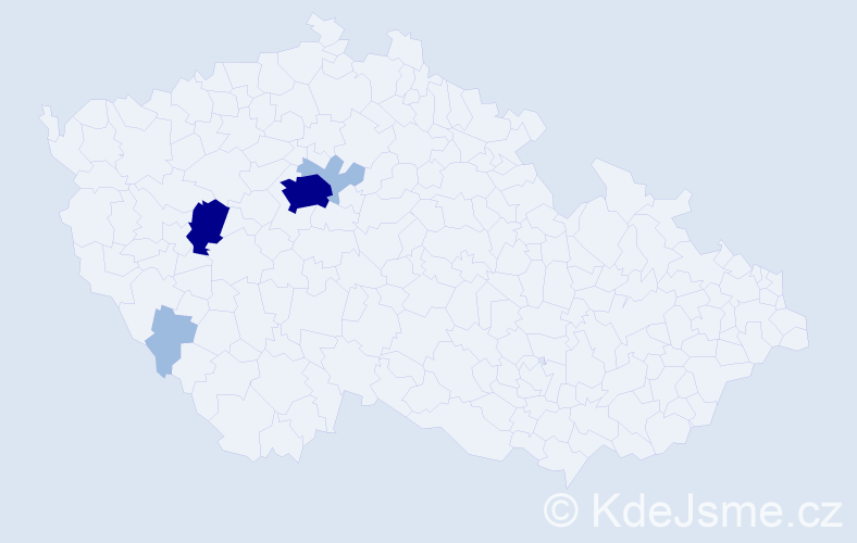 Příjmení: 'Kotršál', počet výskytů 11 v celé ČR