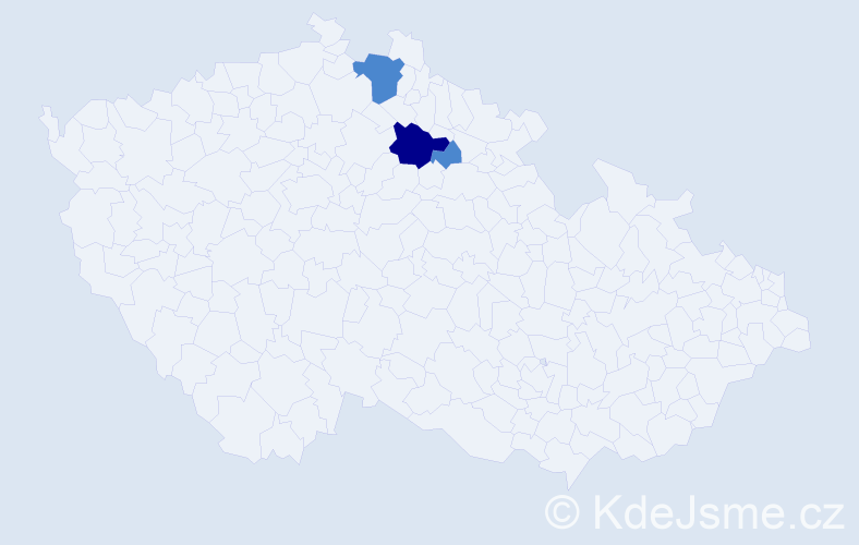 Příjmení: 'Morksová', počet výskytů 5 v celé ČR