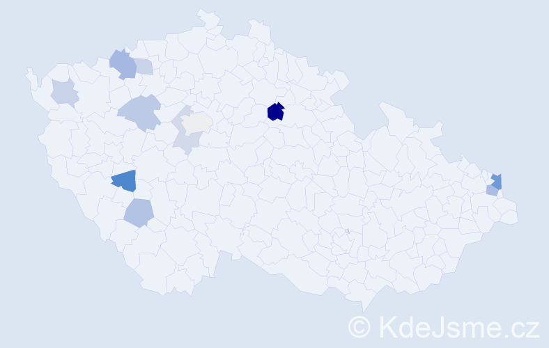 Příjmení: 'Treichel', počet výskytů 18 v celé ČR