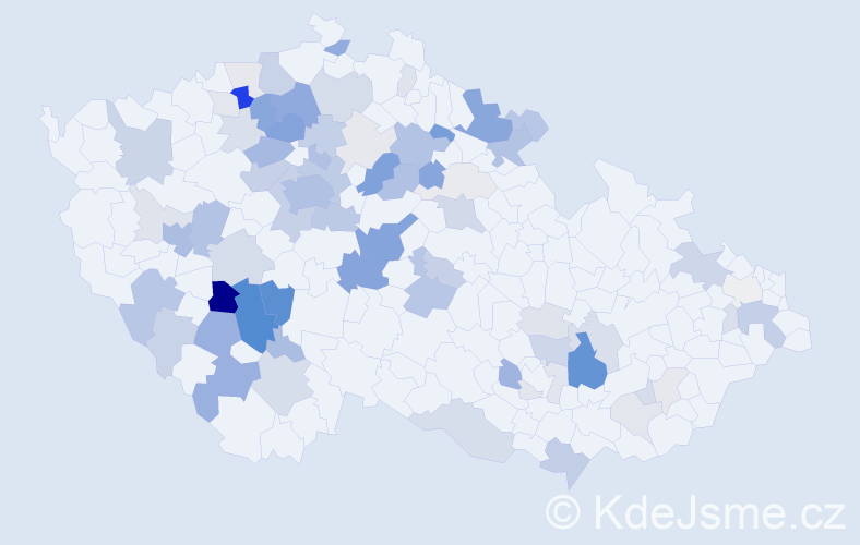 Příjmení: 'Sádlo', počet výskytů 234 v celé ČR