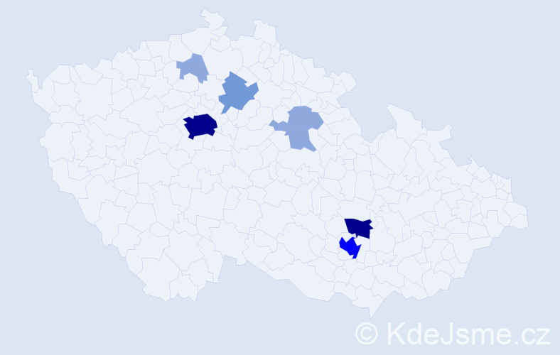 Příjmení: 'Davaasuren', počet výskytů 21 v celé ČR