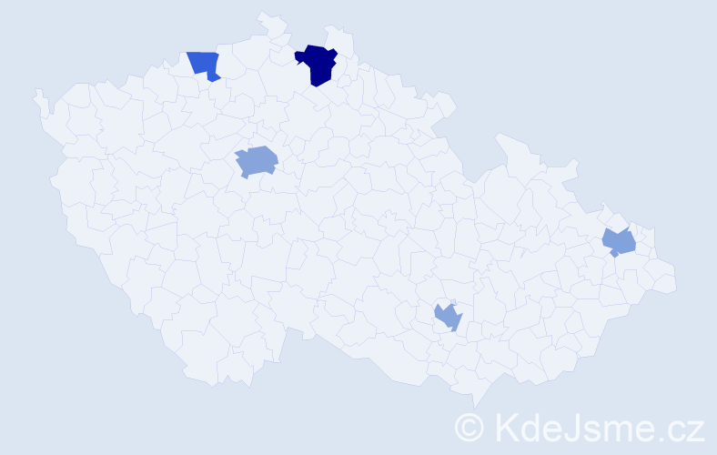 Příjmení: 'Geröová', počet výskytů 8 v celé ČR