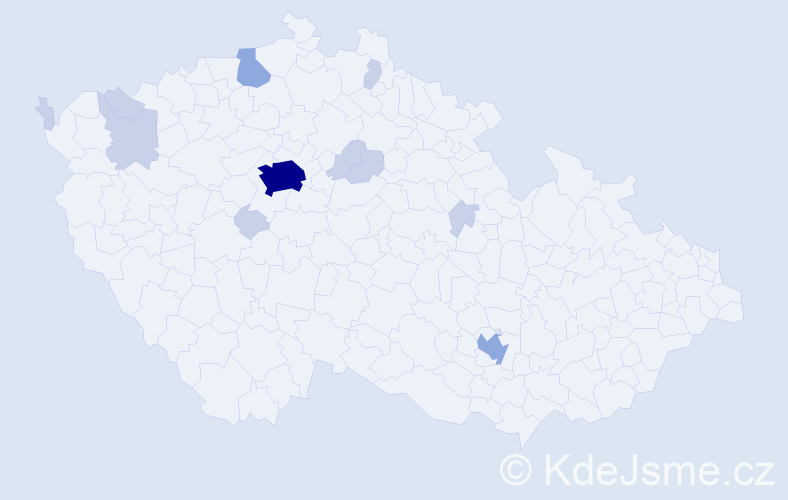 Příjmení: 'Shcherbakov', počet výskytů 24 v celé ČR