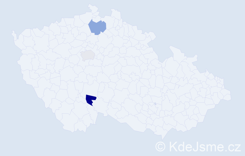 Příjmení: 'Hamaj', počet výskytů 7 v celé ČR