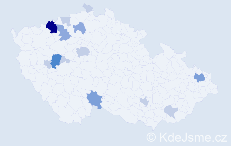Příjmení: 'Adi', počet výskytů 35 v celé ČR