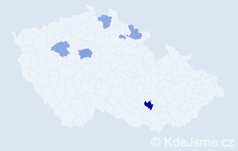 Příjmení: 'Bihar', počet výskytů 14 v celé ČR