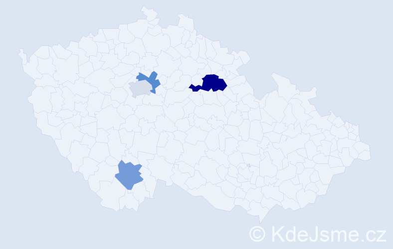 Příjmení: 'Bockstefflová', počet výskytů 6 v celé ČR