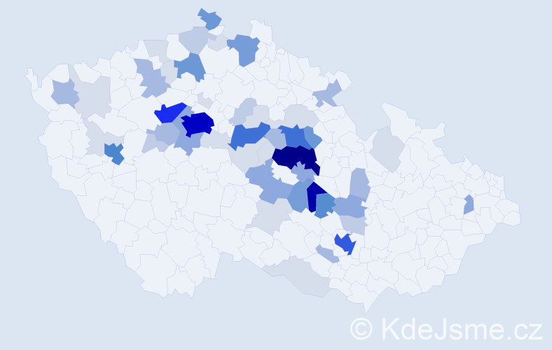 Příjmení: 'Tatíčková', počet výskytů 227 v celé ČR