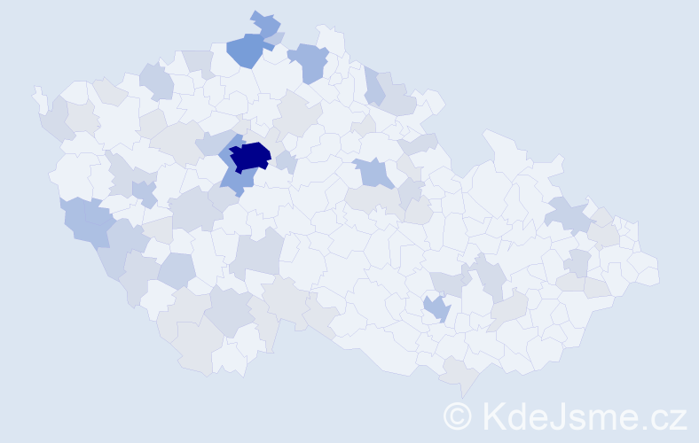 Příjmení: 'Kramer', počet výskytů 171 v celé ČR