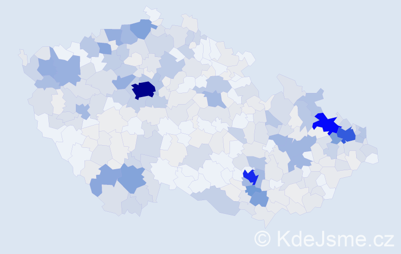 Příjmení: 'Klein', počet výskytů 1656 v celé ČR