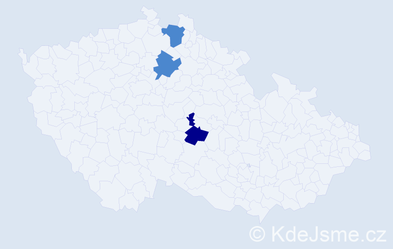 Příjmení: 'Ganobjak', počet výskytů 5 v celé ČR