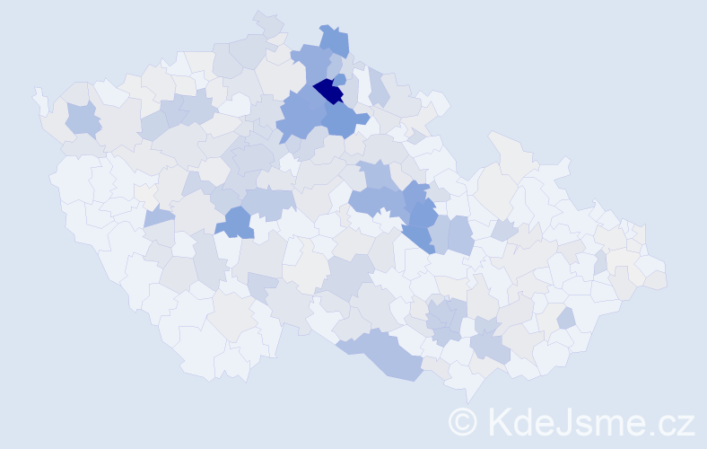 Příjmení: 'Mlejnková', počet výskytů 970 v celé ČR