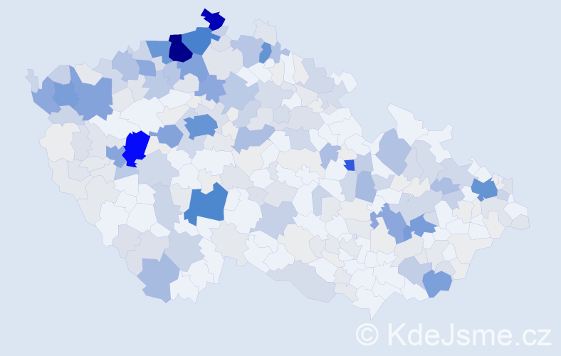 Příjmení: 'Miko', počet výskytů 1292 v celé ČR