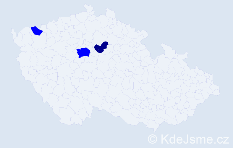 Příjmení: 'Kotranová', počet výskytů 6 v celé ČR