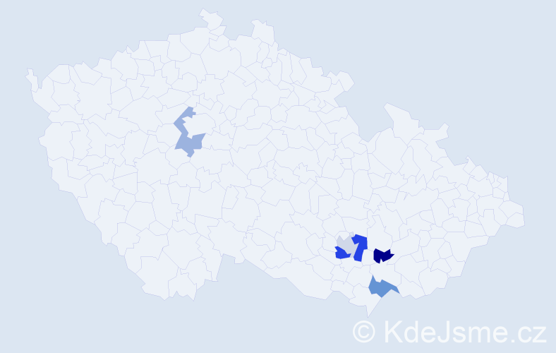 Příjmení: 'Pölzerová', počet výskytů 14 v celé ČR