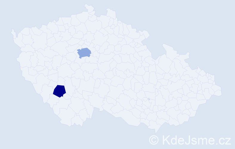 Příjmení: 'Mezentseva', počet výskytů 4 v celé ČR