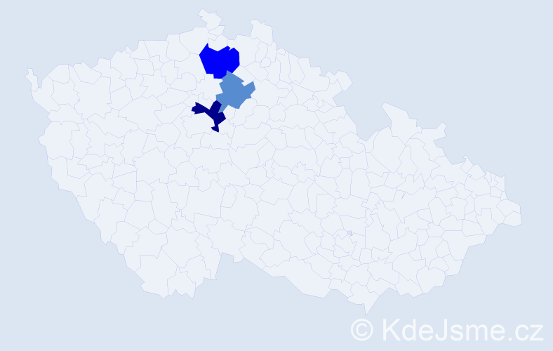 Příjmení: 'Belousová', počet výskytů 9 v celé ČR