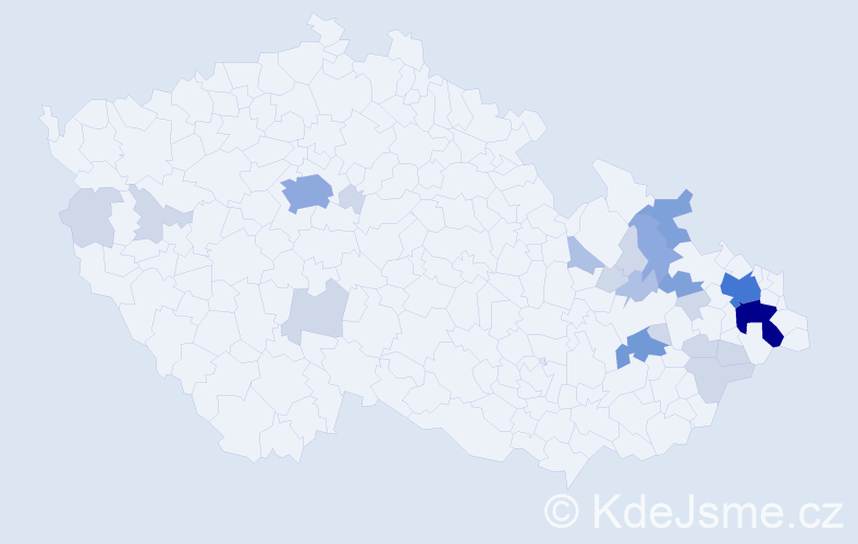 Příjmení: 'Krasula', počet výskytů 57 v celé ČR