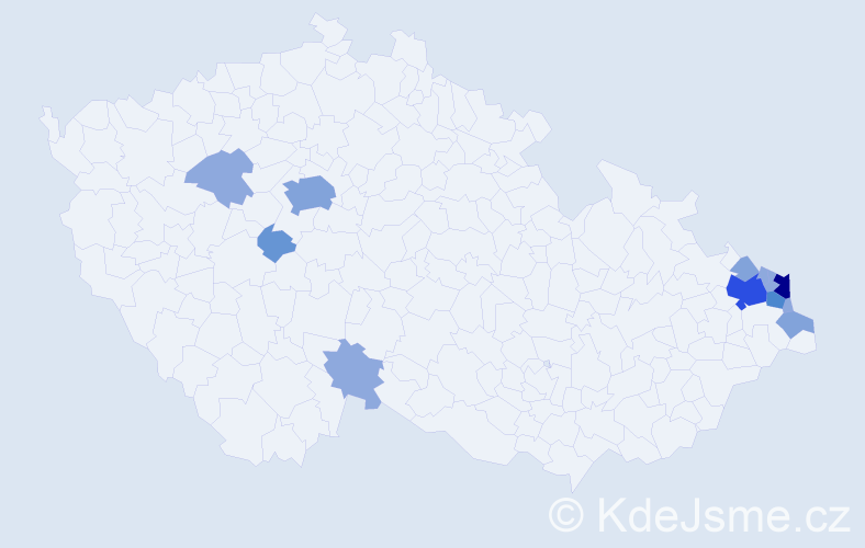 Příjmení: 'Piecha', počet výskytů 31 v celé ČR