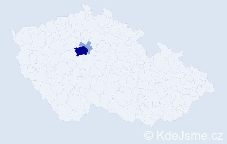 Příjmení: 'Kyovská', počet výskytů 6 v celé ČR
