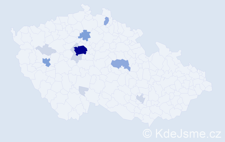 Příjmení: 'Hafynets', počet výskytů 33 v celé ČR