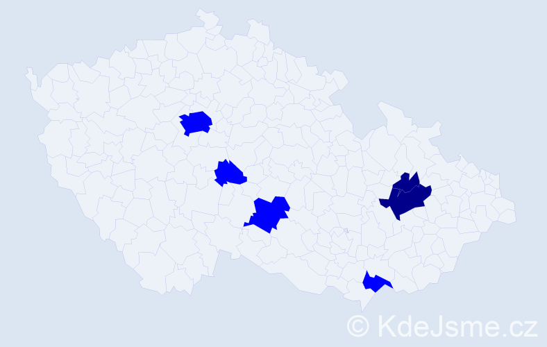 Příjmení: 'Parč', počet výskytů 14 v celé ČR