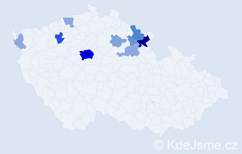Příjmení: 'Teuberová', počet výskytů 33 v celé ČR