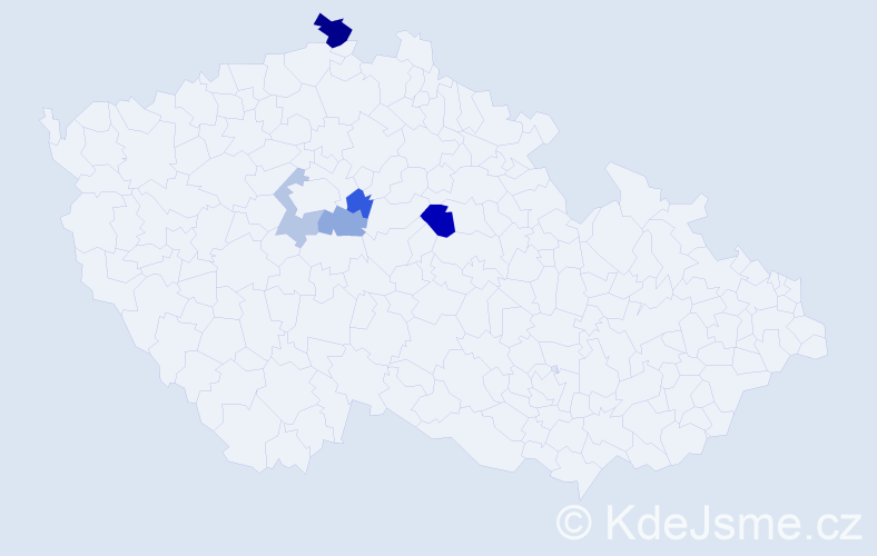 Příjmení: 'Máčik', počet výskytů 8 v celé ČR