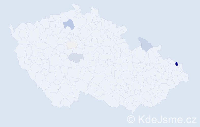 Příjmení: 'Tejbusová', počet výskytů 14 v celé ČR
