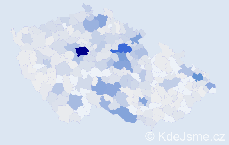 Příjmení: 'Samek', počet výskytů 1604 v celé ČR