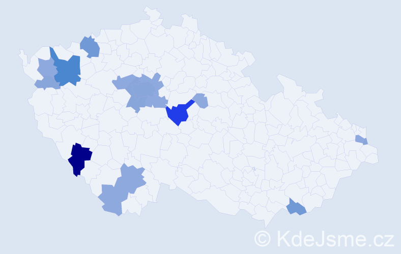 Příjmení: 'Bucifalová', počet výskytů 41 v celé ČR