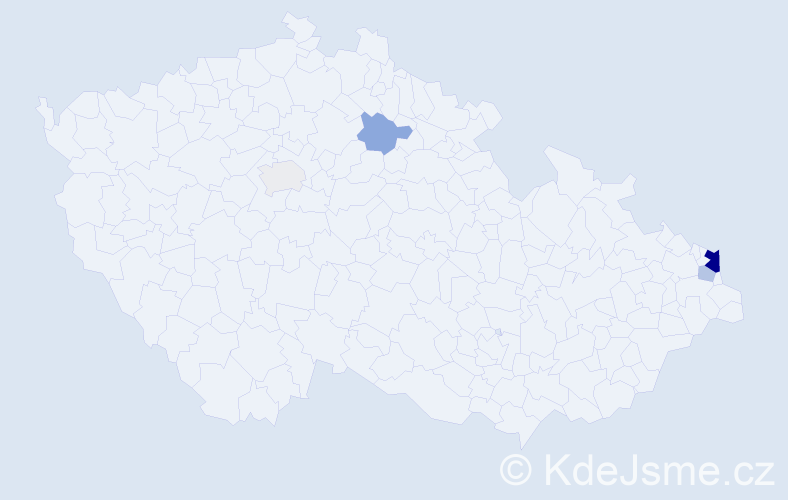 Příjmení: 'Ciupová', počet výskytů 10 v celé ČR