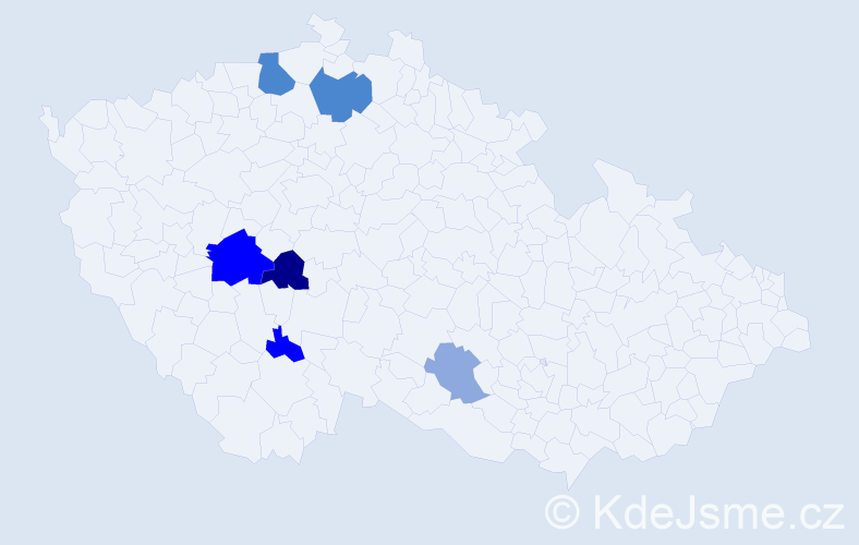 Příjmení: 'Polida', počet výskytů 18 v celé ČR