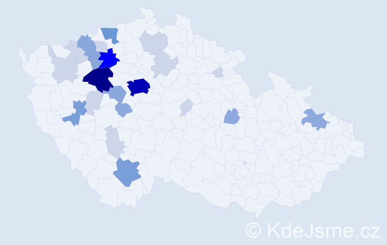 Příjmení: 'Sainer', počet výskytů 79 v celé ČR