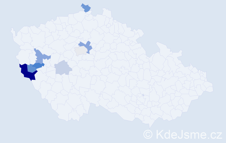 Příjmení: 'Kinzler', počet výskytů 20 v celé ČR