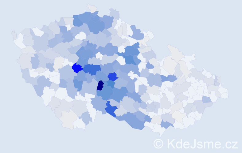 Příjmení: 'Kudrna', počet výskytů 1395 v celé ČR