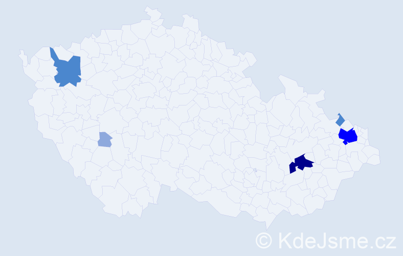 Příjmení: 'Slawik', počet výskytů 14 v celé ČR