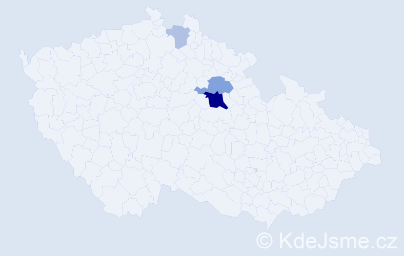 Příjmení: 'Hanovcová', počet výskytů 10 v celé ČR
