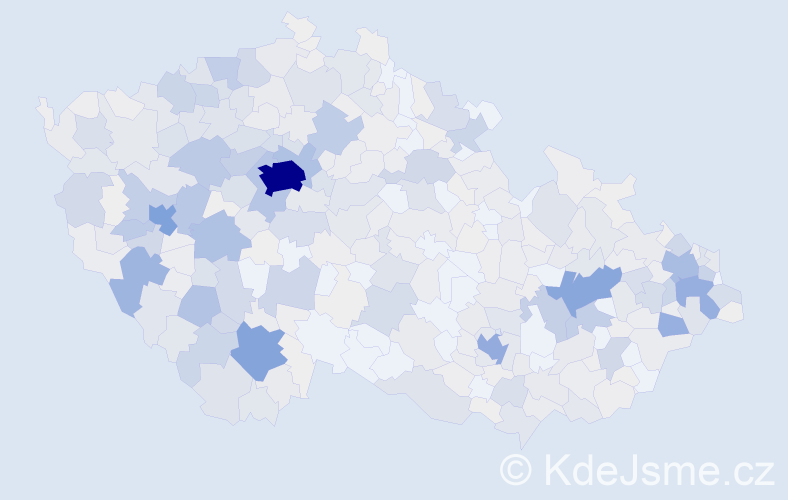 Příjmení: 'Majerová', počet výskytů 2466 v celé ČR