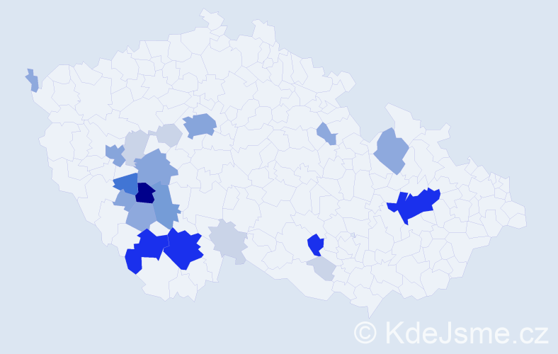 Příjmení: 'Chlanda', počet výskytů 84 v celé ČR