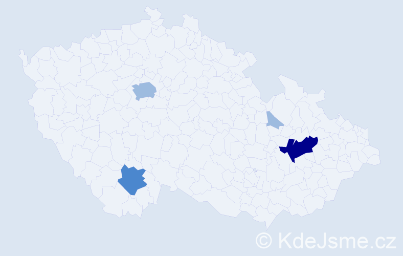 Příjmení: 'Krawec', počet výskytů 8 v celé ČR