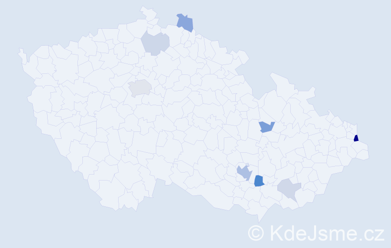 Příjmení: 'Schieblová', počet výskytů 21 v celé ČR