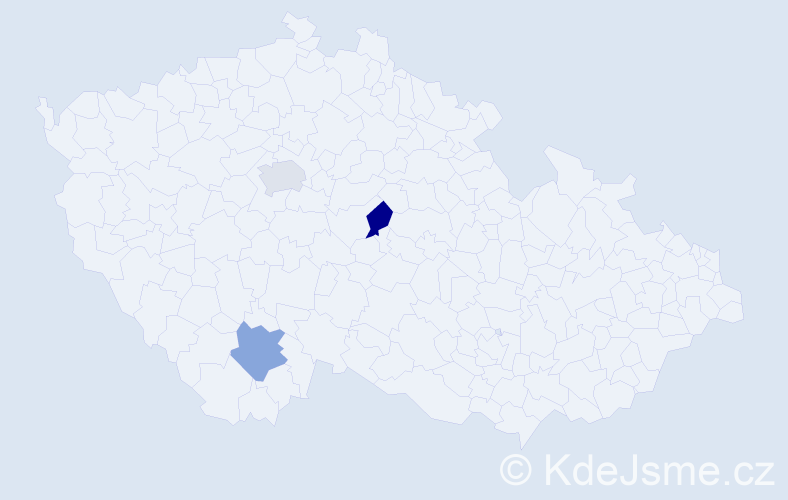 Příjmení: 'Conroy', počet výskytů 3 v celé ČR